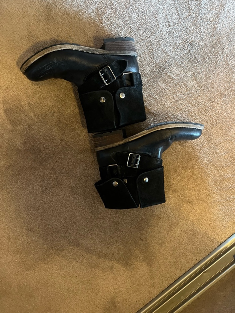 Clarks Black Leather Boots